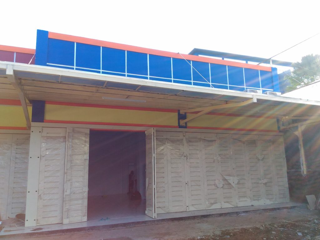 Pemasangan Rak Gondola Minimarket Tipe RR-14 Toko Atk Samping Ramayana Sukabumi