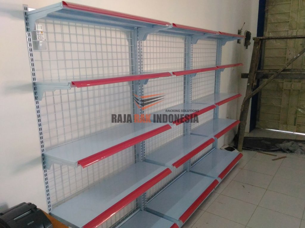 Pemasangan Rak Gondola Minimarket Tipe RR-14 Toko Atk Samping Ramayana Sukabumi