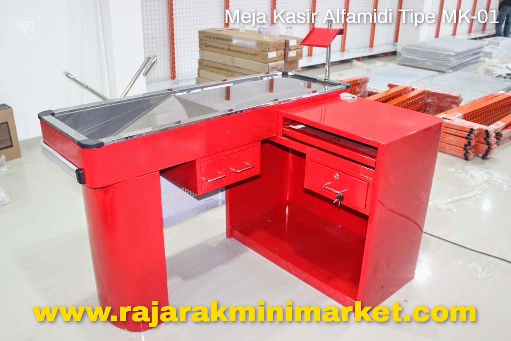  MEJA  KASIR  MINIMARKET ALFAMIDI  TIPE MK 01 Jual Rak 