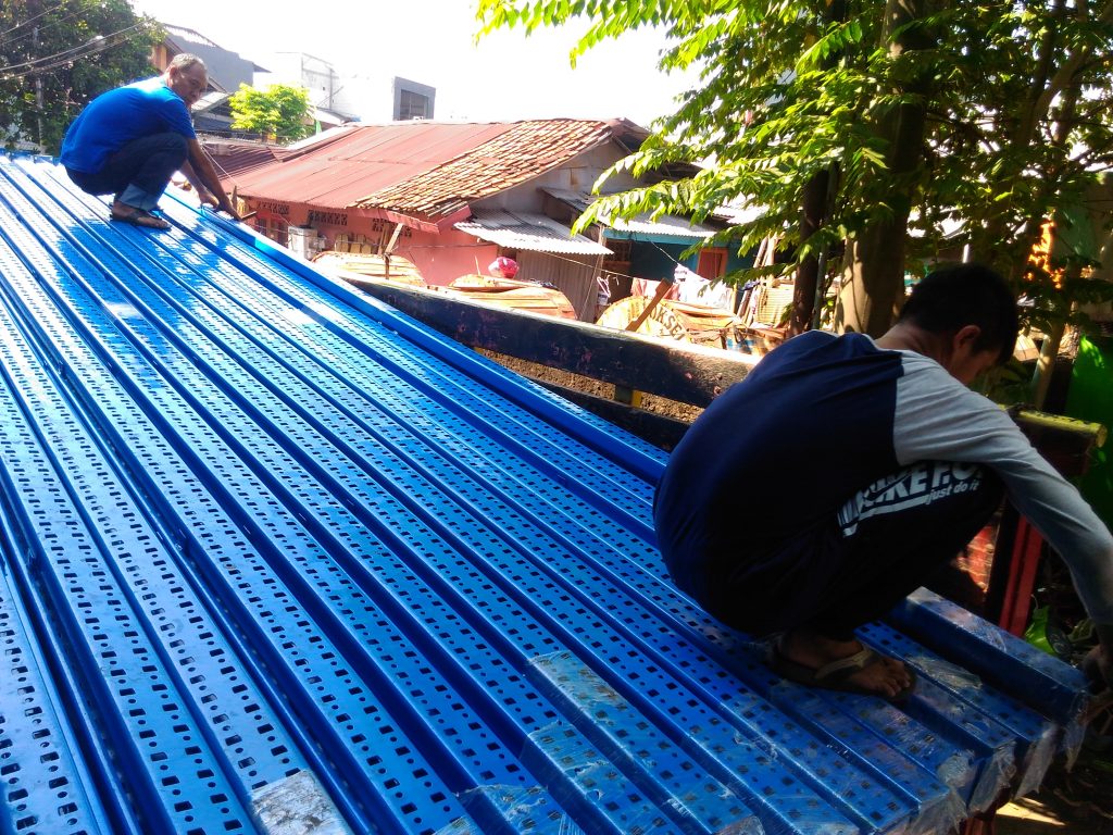 Pengiriman Rak Gudang Heavy Duty Plus Support Bar ke Bekasi Jawa Barat