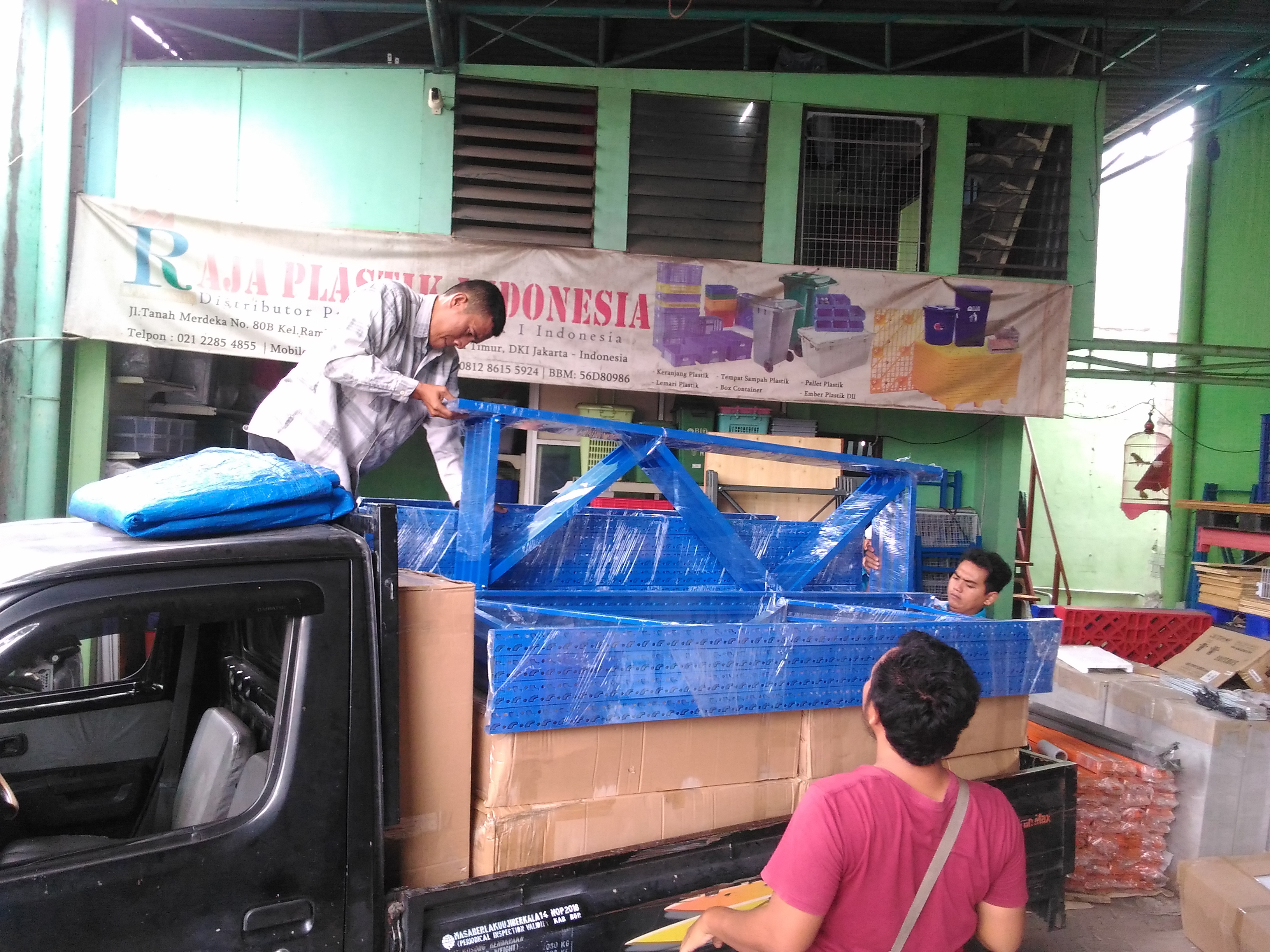 Pengiriman Rak Gudang Light Duty RR-36 ke Bengkulu