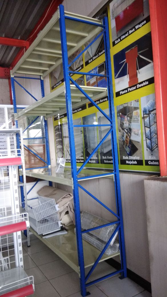 RAK GUDANG MEDIUM DUTY KEKUATAN 500 KG PER SHELVING TIPE RR-50 T.300 | Jual rak toko kelontong, rak toko sembako, rak toko bangunan rak alat tulis kantor (ATK), rak toko bangunan / material, rak toko baju / busana / pakaian / fashion, rak display besi minimalis ke seluruh daerah di pulau Jawa | Kepulauan Seribu, Jakarta Barat, Jakarta Pusat, Jakarta Selatan, Jakarta Timur, Jakarta Utara, Tangerang Selatan, Tangerang, Cilegon, Serang, Lebak, Pandeglang, Bogor, Cianjur, Bandung, Garut, Tasikmalaya, Sukabumi, Ciamis, Kuningan, Cirebon, Majalengka, Sumedang, Indramayu, Subang, Purwakarta, Karawang, Bekasi, Bandung Barat, Depok, Cimahi, Banjar, Pangandaran, Banjarnegara, Banyumas, Batang, Blora, Boyolali, Brebes, Cilacap, Demak, Grobogan, Jepara, Karanganyar, Kebumen, Kendal, Klaten, Kudus, Pati, Pekalongan, Pemalang, Purbalingga, Purworejo, Rembang, Semarang, Sragen, Sukoharjo, Tegal, Temanggung, Wonogiri, Wonosobo, Magelang, Salatiga, Semarang, Surakarta, Bantul, Gunungkidul, Kulon Progo, Sleman, Yogyakarta, Bangkalan, Banyuwangi, Blitar, Bojonegoro, Bondowoso, Gresik, Jember, Jombang, Kediri, Lamongan, Lumajang, Madiun, Magetan, Malang, Mojokerto, Nganjuk, Ngawi, Pacitan, Pamekasan, Pasuruan, Ponorogo, Probolinggo, Sampang, Sidoarjo, Situbondo, Sumenep, Trenggalek, Tuban, Tulungagung, Batu, Surabaya